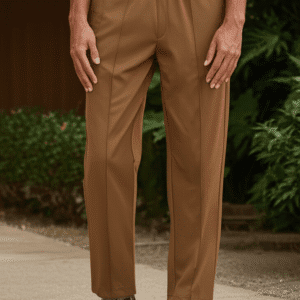 lacoste men's solid regular fit brown cotton track pants