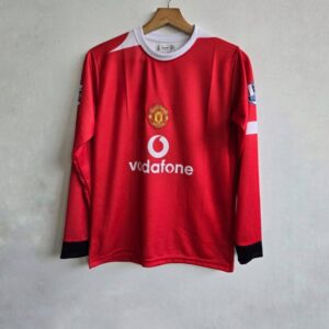 vintage manchester united home jersey (2002 2004)
