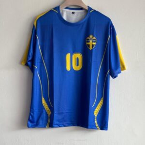 sweden home football jersey iconic number 10 fan edition | blue & yellow