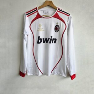 ac milan 2007 champions league final jersey | athens retro long sleeve shirt