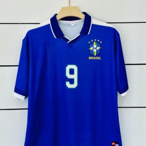 brazil 1998 away jersey | ronaldo #9 'o fenômeno' retro kit