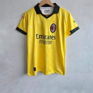 ac milan 2022 23 away jersey | yellow & black rossoneri kit
