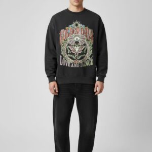 Men’s Oversized Graphic Print Sweatshirt – Golden Days Edition