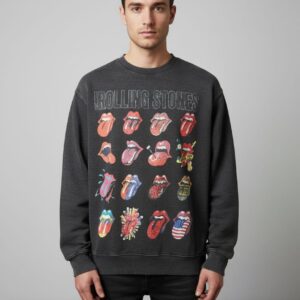 Men’s Rolling Stones Oversized Graphic Sweatshirt