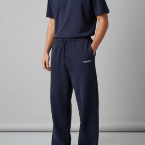 Iets Frans Navy Blue Baggy Fit Sweatpants