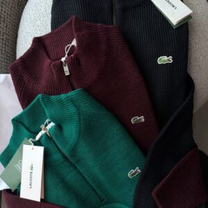 LA COSTA Men’s Textured Half-Zip High-Neck Winter Sweater